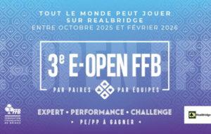 Participez aux 3es E-Open FFB sur RealBridge !