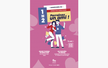 Tournoi national « 1 = 2 : parrainez un ami ! » – du 19 au 22 mars 2026